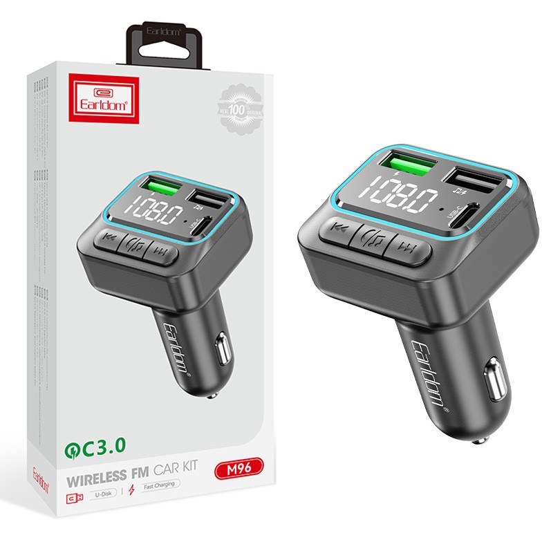 شارژر فندکی + FM Player بلوتوثی Earldom ET-M96