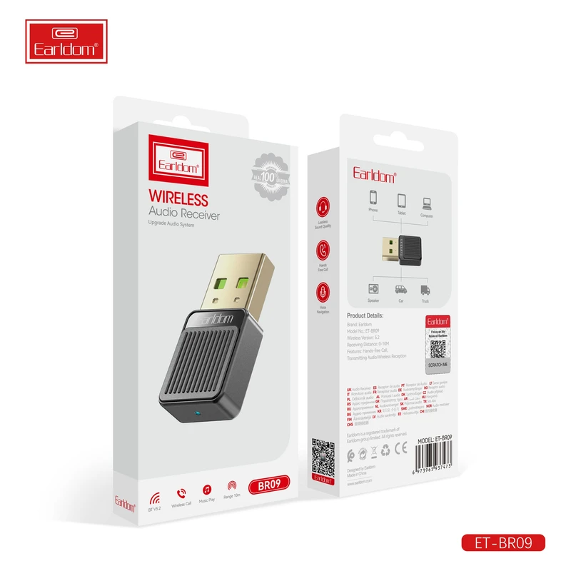 دانگل بلوتوث ارلدام مدل ET-BR09