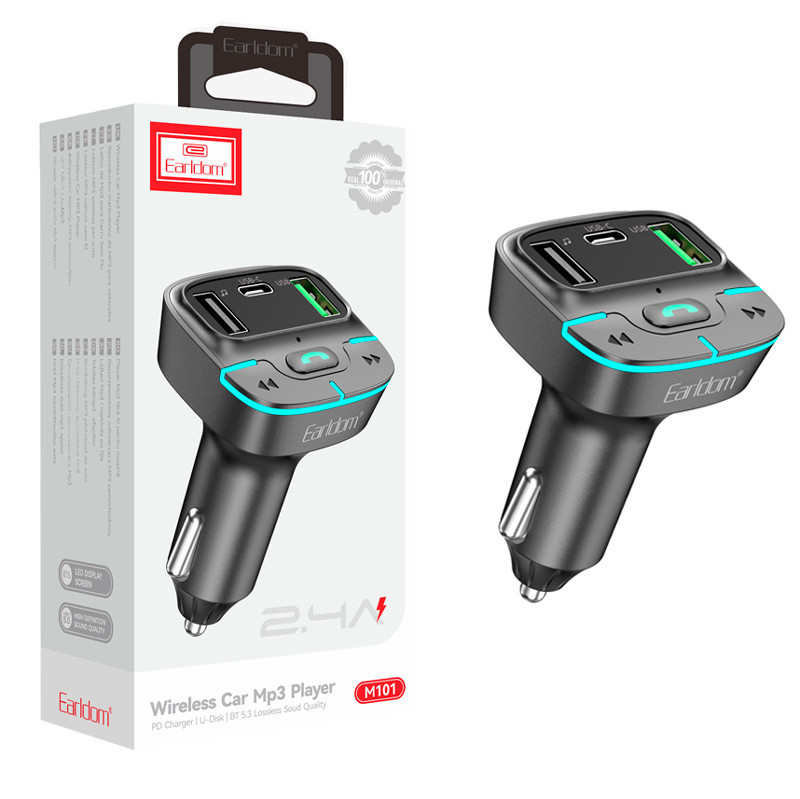 شارژر فندکی + FM Player بلوتوثی Earldom ET-M101