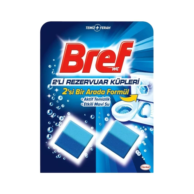 قرص جرم گیر توالت فرنگی mavi su برف Bref مکعبی ۲ عددی